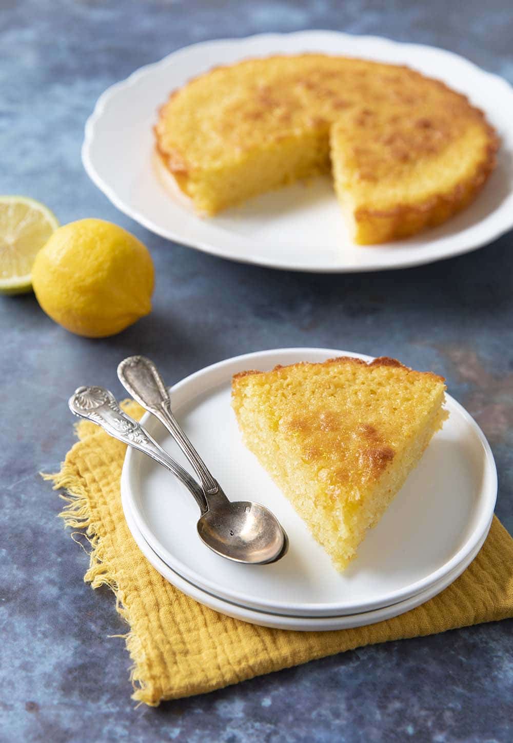 Gâteau aux citrons façon crème brûlée 